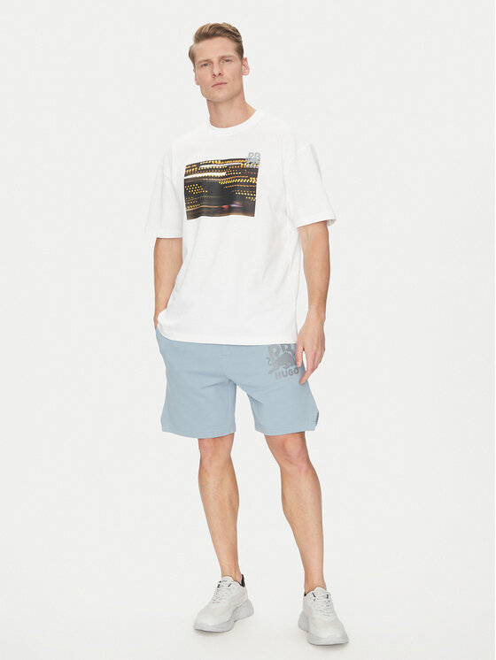 HUGO HUGO Футболка Daveley_RB 50545125 Білий Regular Fit