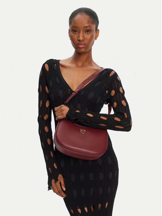 PINKO Bolso PINKO Half Moon Mini Fl 102790 A0F1 Guinda/burdeos