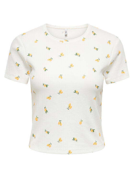 ONLY ONLY Camiseta Fenja 15347986 Blanco Slim Fit