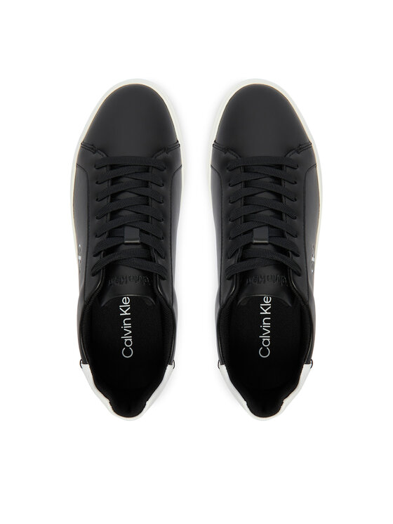 Calvin Klein Tenisice Calvin Klein Low Pro Cup Laceup Lth Moire HW0HW02845 Crna