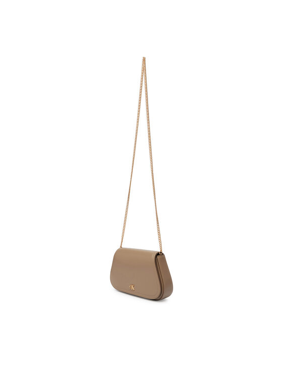 Calvin Klein Rankinė Calvin Klein Ck Curved Wallet On Chain LV04F1153G Smėlio