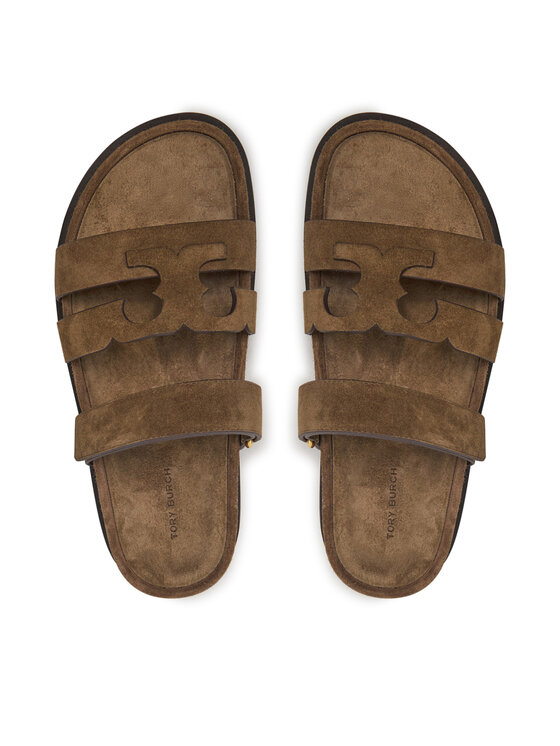Tory Burch Шльопанці Tory Burch Ines Sport Slide 163481 Коричневий