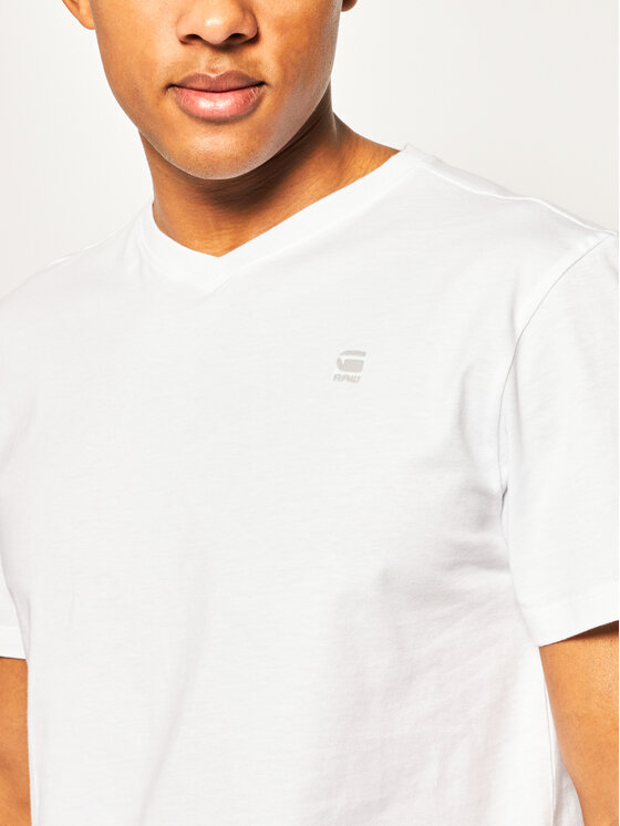 G-Star Raw G-Star Raw Majica Base-S D16412-336-110 Bela Regular Fit