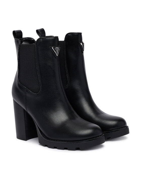 Guess Боти Guess FLFNEL ELE10 Черен