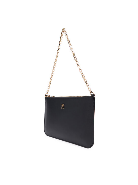 Tommy Hilfiger Kabelka Tommy Hilfiger Th Icon Chain Shoulder Pouch AW0AW18298 Čierna