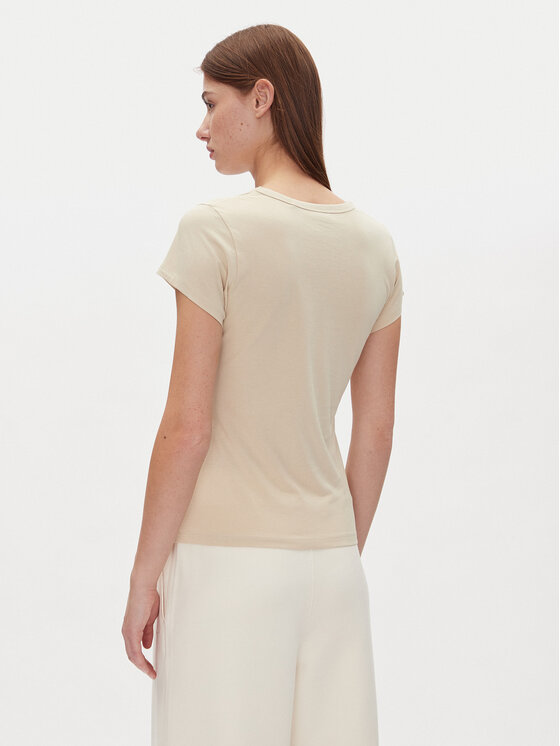BOSS BOSS Футболка C_Eslane_4 50540432 Бежевий Slim Fit