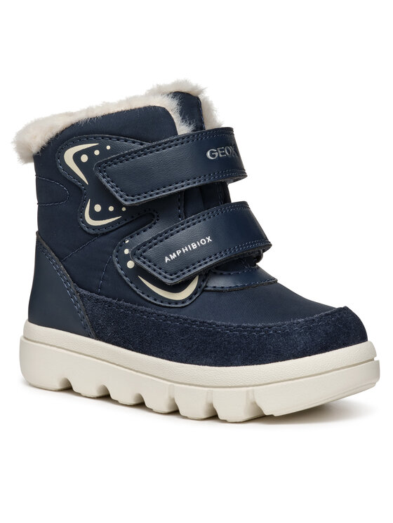 Geox Kozačky Geox B Willaboom Girl B A B365AA 0FU22 C0836 S Tmavomodrá