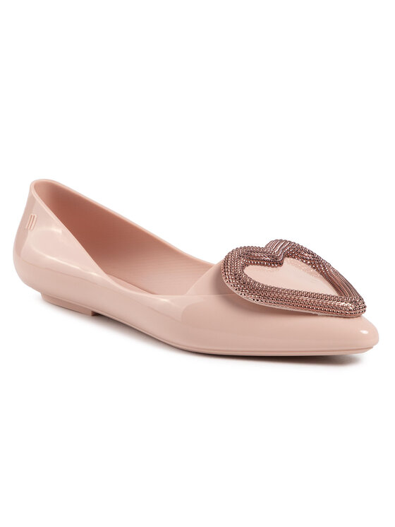Melissa Baleríny Melissa Pointy Heart Ad 32785 Ružová