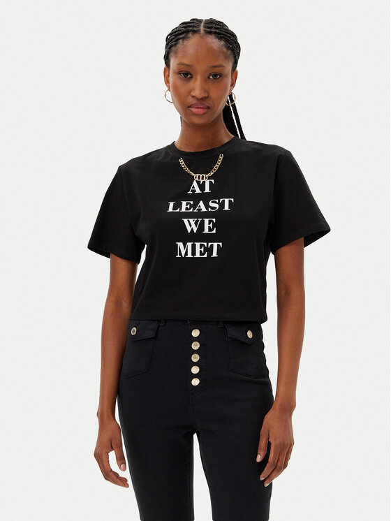MET MET Футболка M10 261TS Чорний Regular Fit