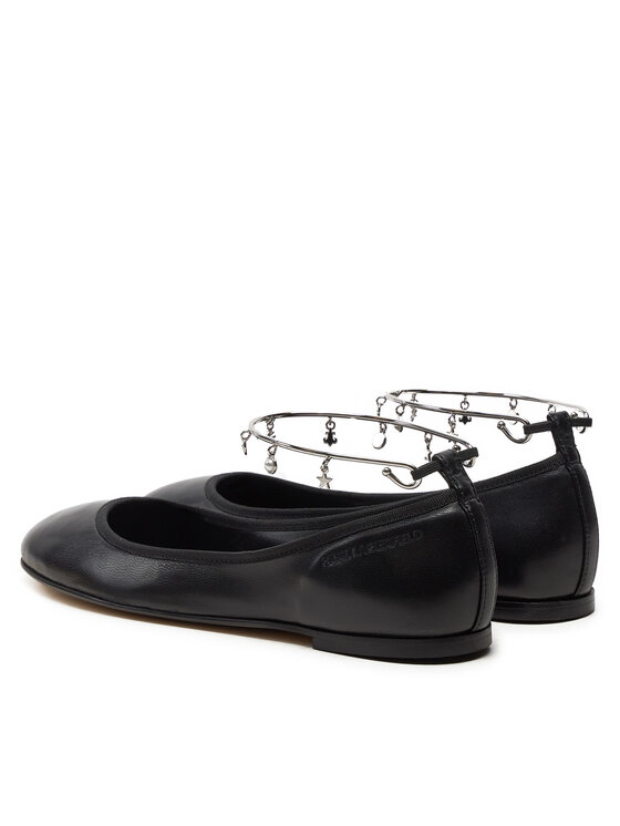 KARL LAGERFELD Балетки KARL LAGERFELD Karo KL40124 Чорний
