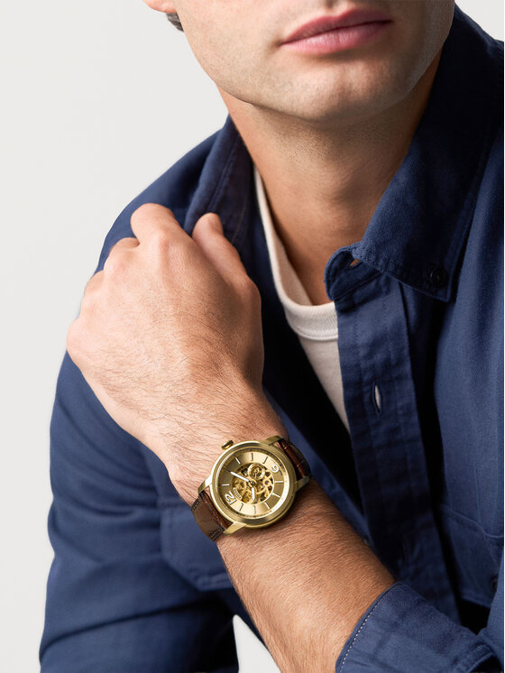 Fossil Ρολόι Fossil Fossil Heritage ME3279 Καφέ