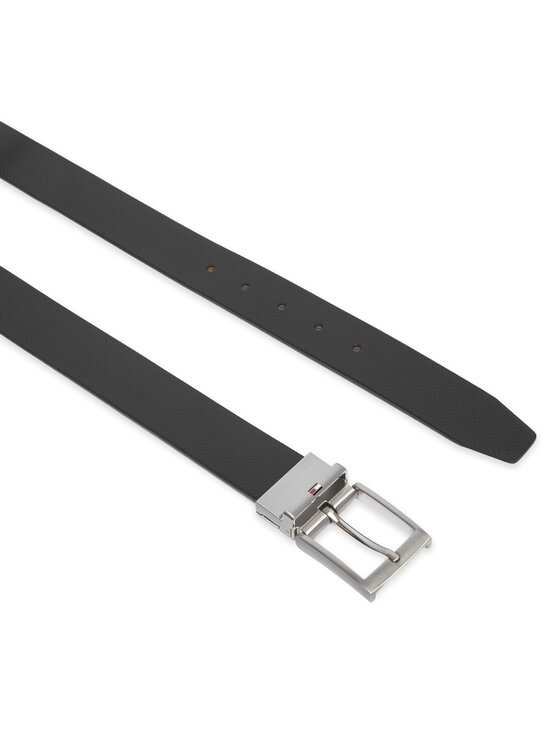 Tommy Hilfiger Pas Tommy Hilfiger Adan Rev 3.5 Pebble AM0AM14566 Črna