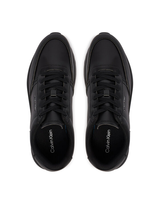 Calvin Klein Superge Calvin Klein City Runner Laceup Lth HM0HM02146 Črna