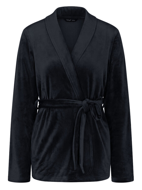 Triumph Triumph Піжамна блузка Sensual Velour 10225078 Чорний Relaxed Fit