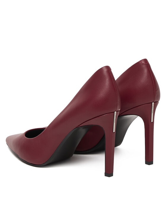Calvin Klein Обувки на ток Calvin Klein Ess Stiletto 90 HW0HW02608 Бордо