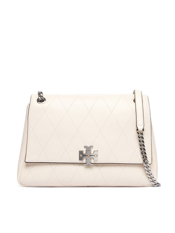 Tory Burch Сумка Tory Burch Charlie Quilted Shoulder Bag 185828 Кремовий