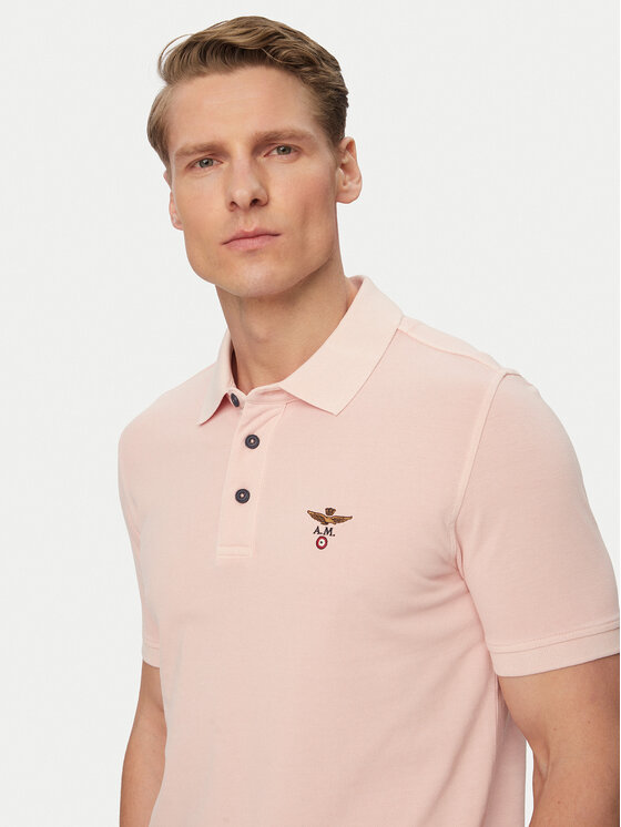 Aeronautica Militare Aeronautica Militare Polo 261PO1925UP00406 Rosa claro Regular Fit