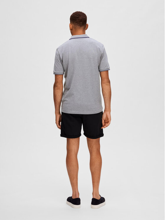 Selected Homme Selected Homme Поло 16087840 Сірий Regular Fit