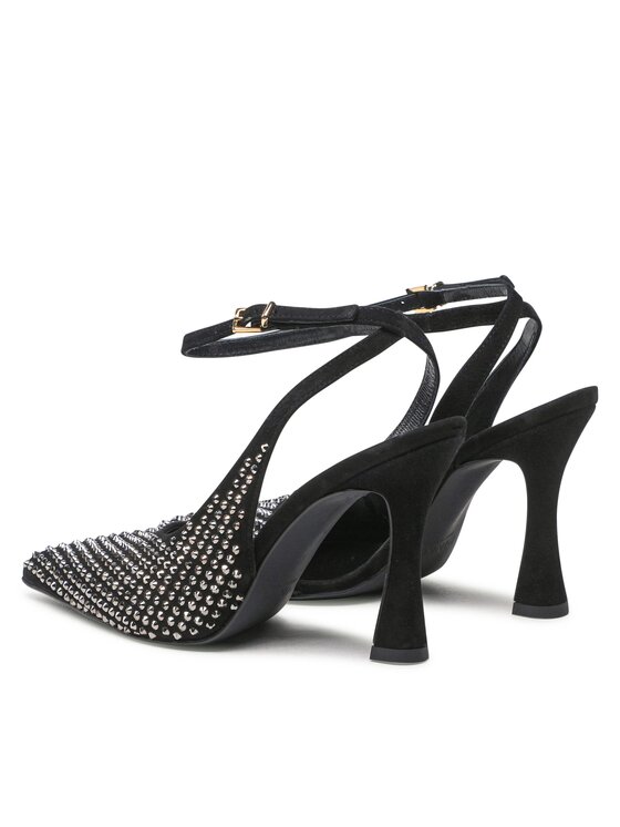 PINKO Pantofi cu toc subțire PINKO Lisette Slingback PE 23 BLKS1 100566 A0N6 Negru