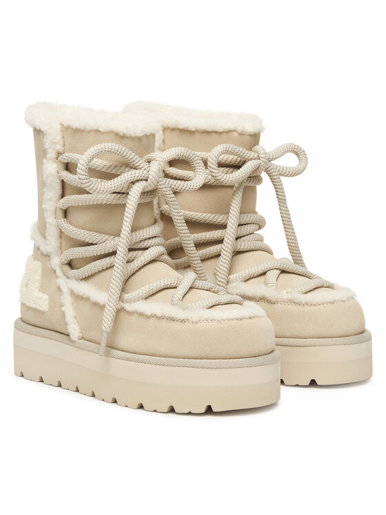 KARL LAGERFELD Sněhule KARL LAGERFELD Skylar Ski KL49676 Světle béžová
