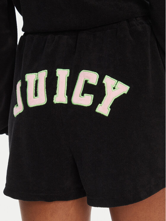 Juicy Couture Juicy Couture Sportske kratke hlače Perkin JCWHS125322 Crna Relaxed Fit