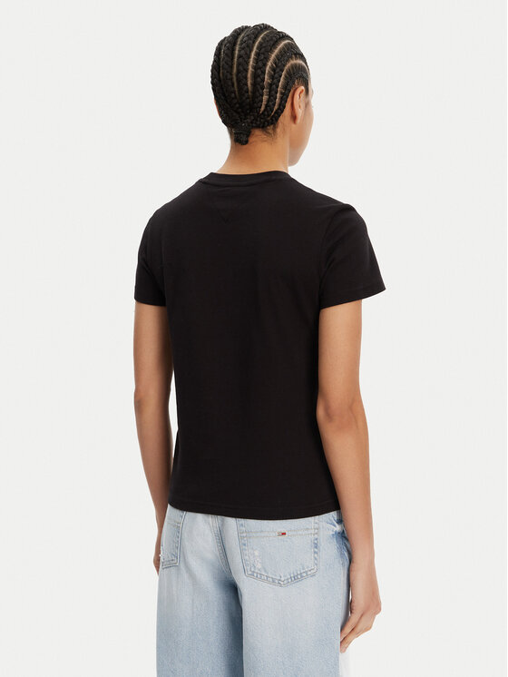 Tommy Jeans Tommy Jeans T-shirt Bubble DW0DW21338 Nero Regular Fit