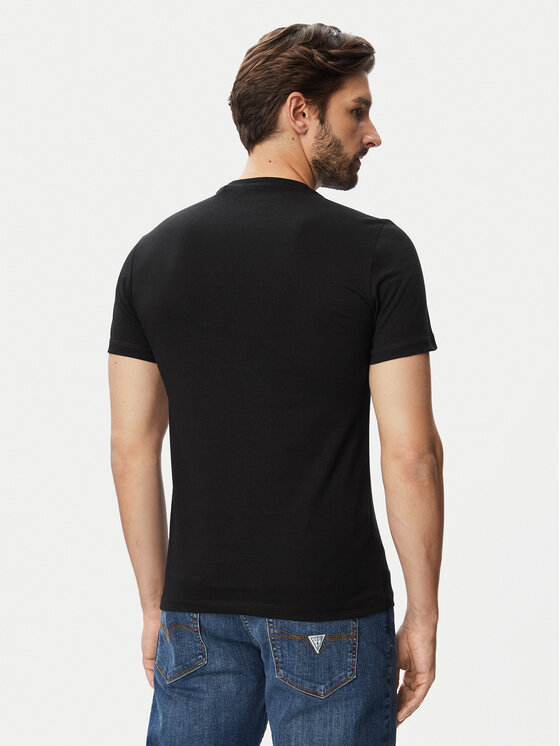 Guess Guess Футболка M6YI44 K4230 Чорний Slim Fit