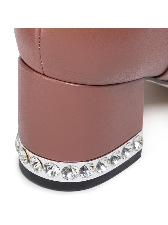 Guess Ботильйони Guess Zadie FL8ZAD LEA10 Рожевий
