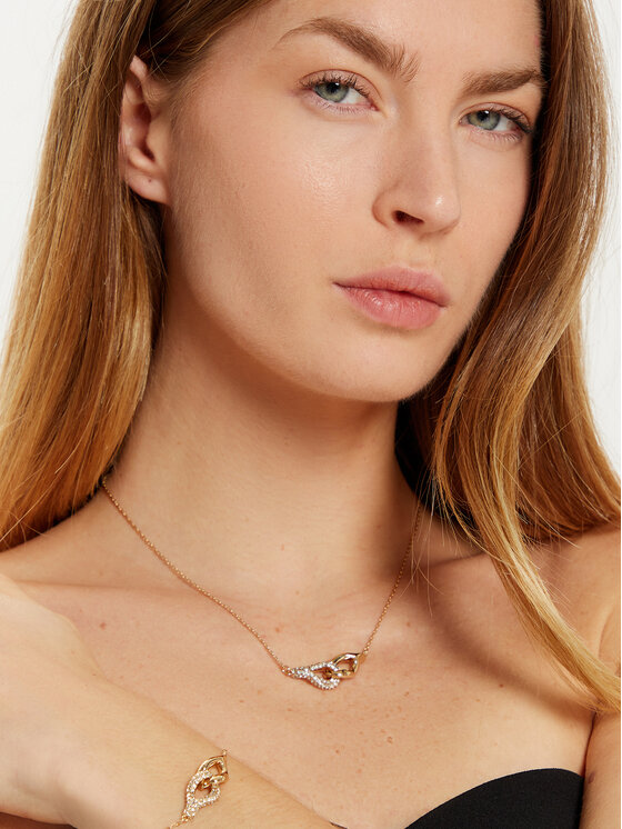 Tory Burch Браслет Tory Burch Interlocking Wishbone Bracelet 163709 Золотий