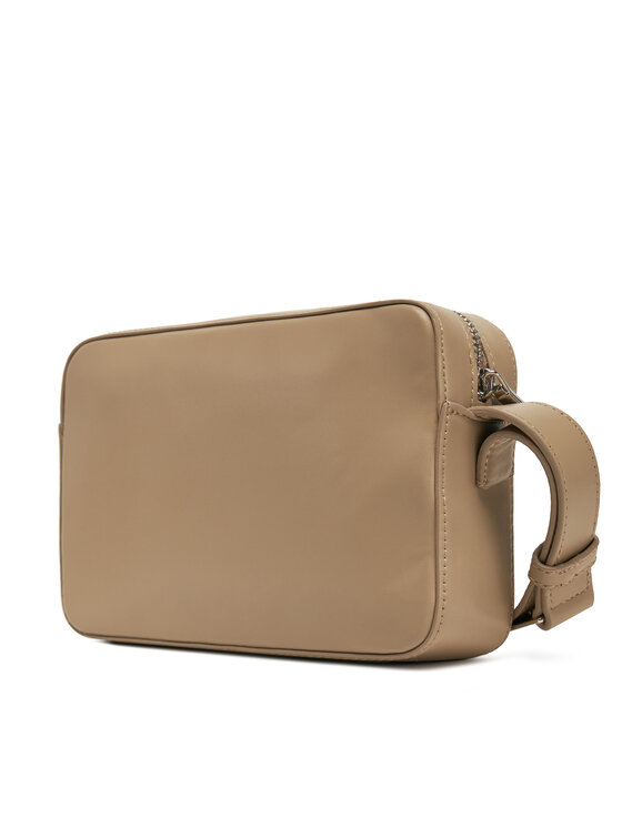 Calvin Klein Torebka Calvin Klein Embossed Logo Camera Bag K60K612555 Beżowy ciemny