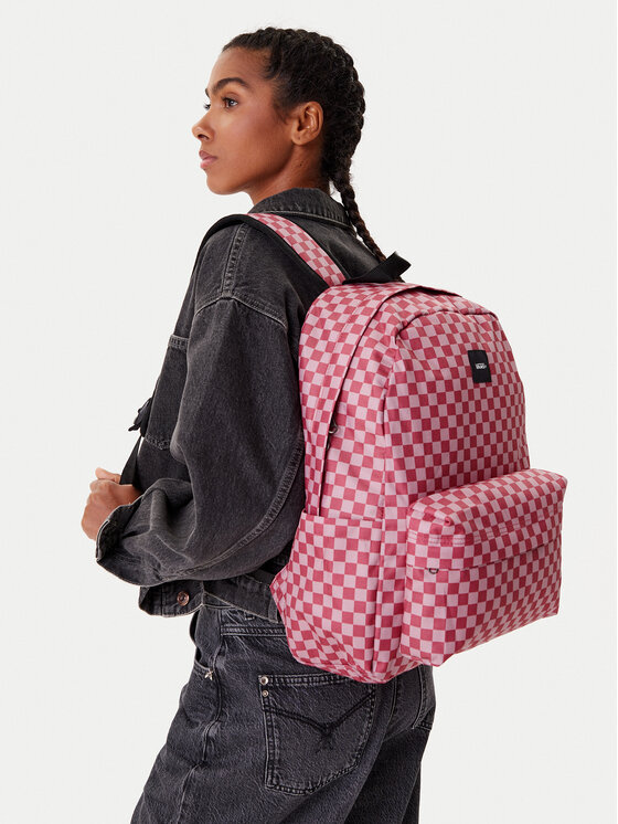 Vans Batoh Vans Old Skool Check VN000H4XZRY1 Růžová