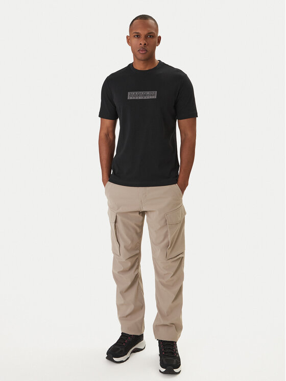 Napapijri Napapijri Camiseta S-Box Logo NP0A4IFL Negro Regular Fit