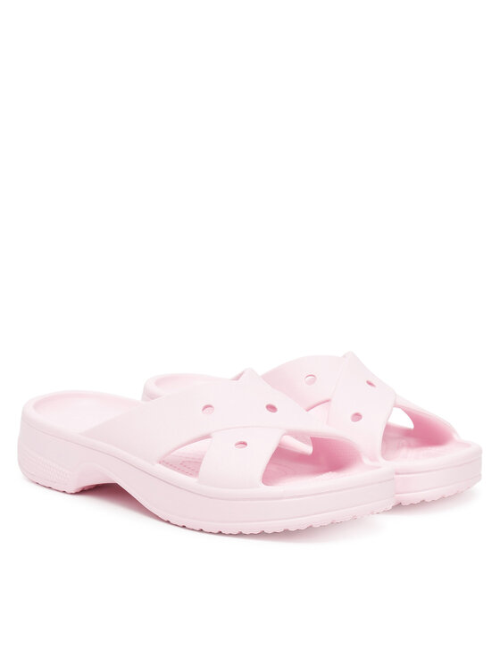 Crocs Шльопанці Crocs Cross Strap 210840 Рожевий