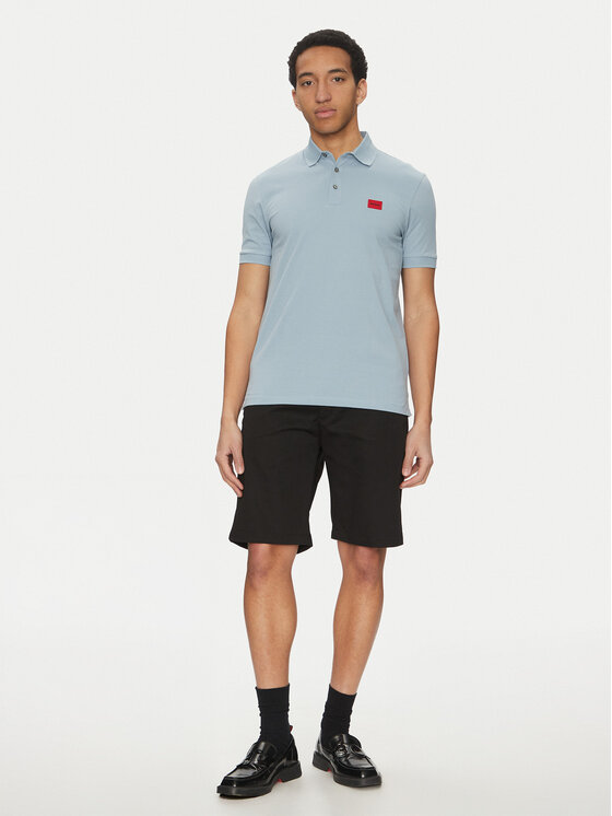 HUGO HUGO Поло Dereso232 50490770 Блакитний Slim Fit