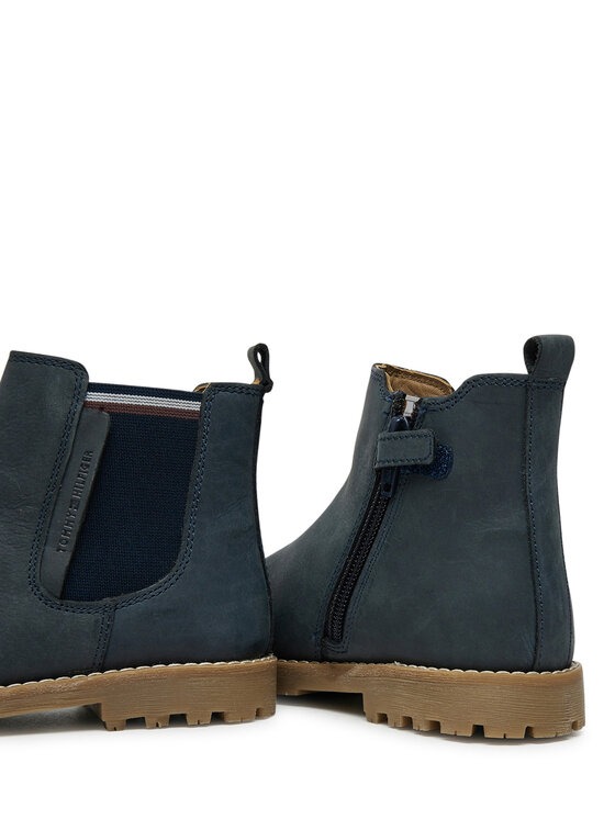 Tommy Hilfiger Kotníková obuv Tommy Hilfiger T1X5-33700-0124 S Tmavomodrá