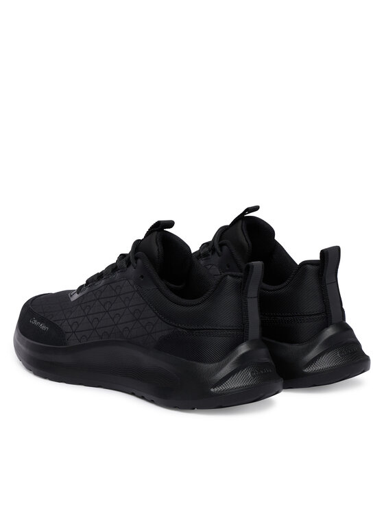 Calvin Klein Sneakersy Calvin Klein Light Eva Runn Laceup Aop HW0HW03292 Čierna
