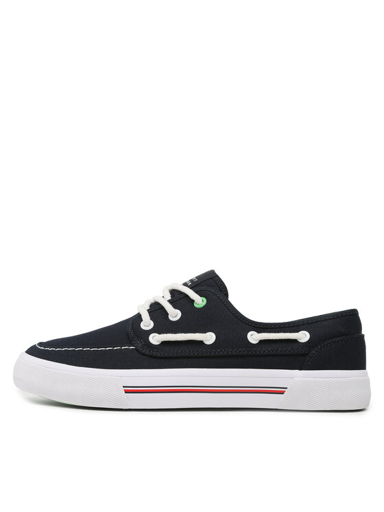 Tommy Hilfiger Zapatillas de tenis Tommy Hilfiger Core Boat Shoe Canvas FM0FM04510 Azul marino