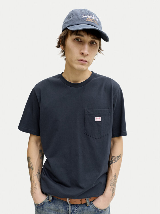 Jack & Jones Jack & Jones Camiseta Blucaleb 12293019 Azul marino Regular Fit
