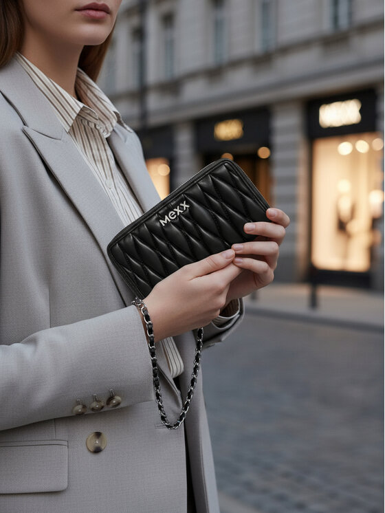 MEXX Peňaženka MEXX CEO-MEXX-W1-001-AW25 Čierna