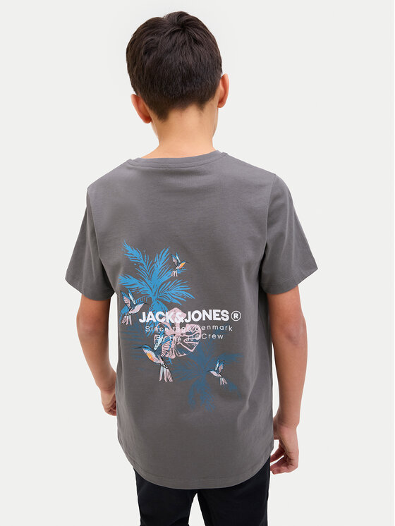 Jack & Jones Junior Jack & Jones Junior T-shirt Hawaii 12269831 Grigio Regular Fit