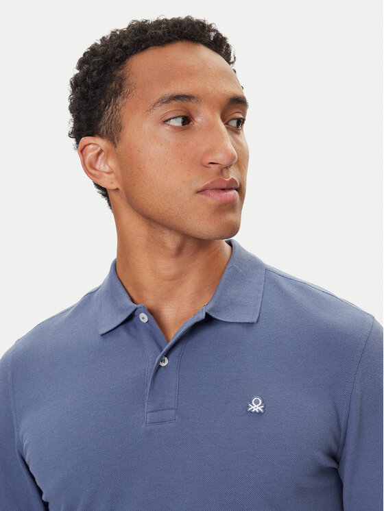 United Colors Of Benetton United Colors Of Benetton Поло 3089J3204 Cиній Regular Fit