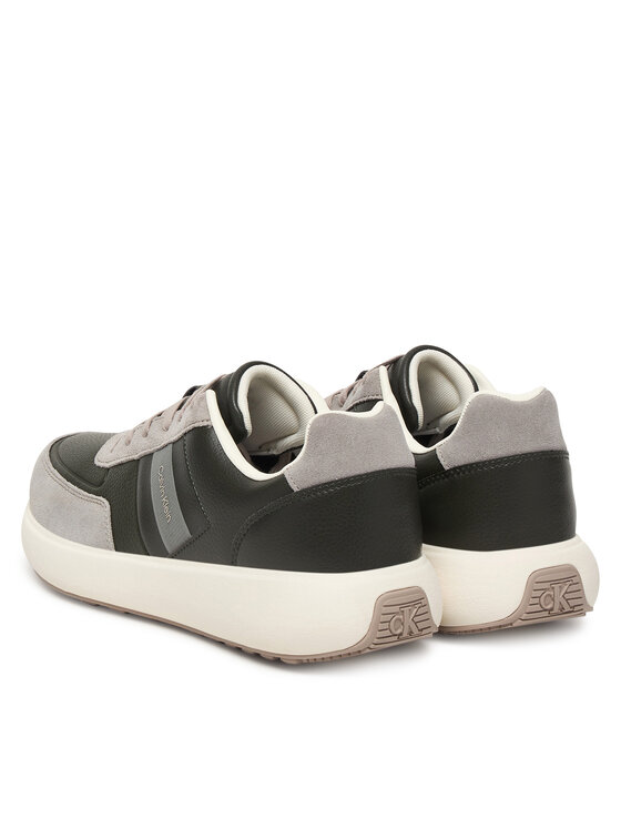Calvin Klein Tenisice Calvin Klein City Runner Laceup Tape Lth HM0HM02033 Crna