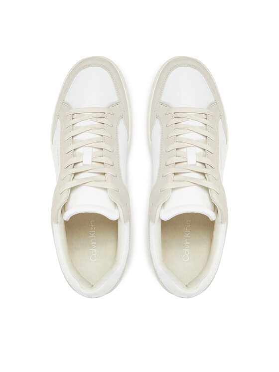 Calvin Klein Сникърси Calvin Klein Low Top Lace Up Mix HM0HM01802 Бял