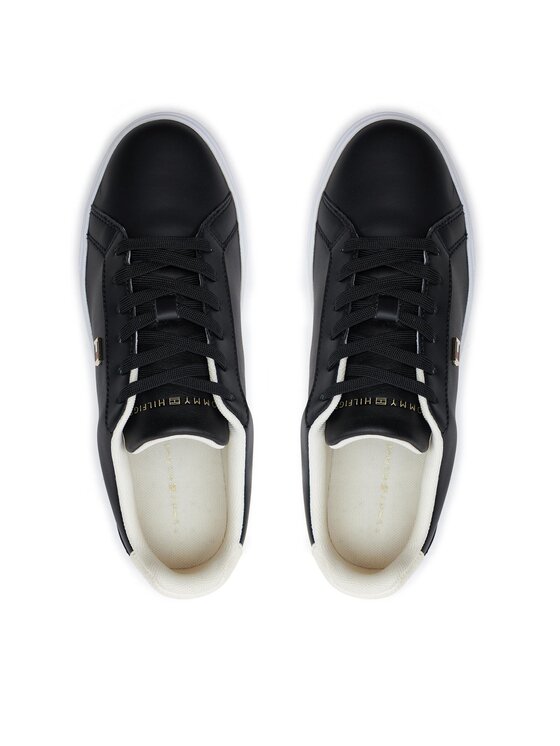 Tommy Hilfiger Sneakersy Tommy Hilfiger Flag Court Sneaker FW0FW08072 Černá