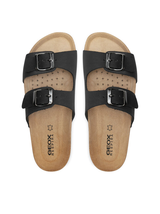 Geox Şlapi Geox D Brionia D35LSL 00032 C9999 Negru
