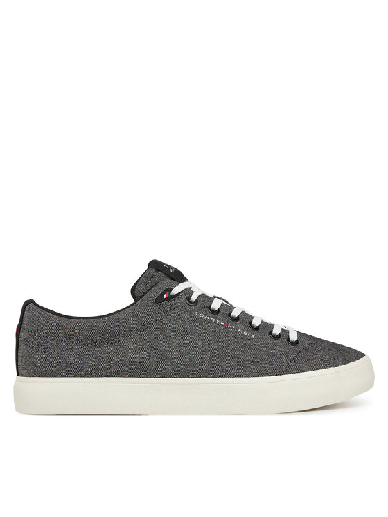 Tommy Hilfiger Tenis superge Tommy Hilfiger Th Hi Vulc Low Core Chambray FM0FM05389 Siva