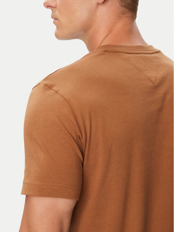Tommy Hilfiger Tommy Hilfiger Camiseta Ess Seasonal MW0MW39995 Marrón Regular Fit