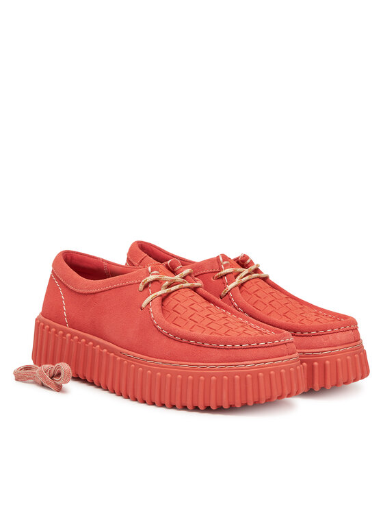 Clarks Półbuty Clarks Torhill Bee 26181187 Koralowy