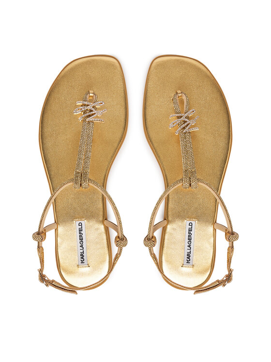 KARL LAGERFELD Босоніжки KARL LAGERFELD Olympia II KL87416 Золотий