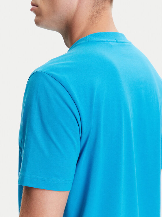 BOSS BOSS Camiseta 50506373 Turquesa Regular Fit
